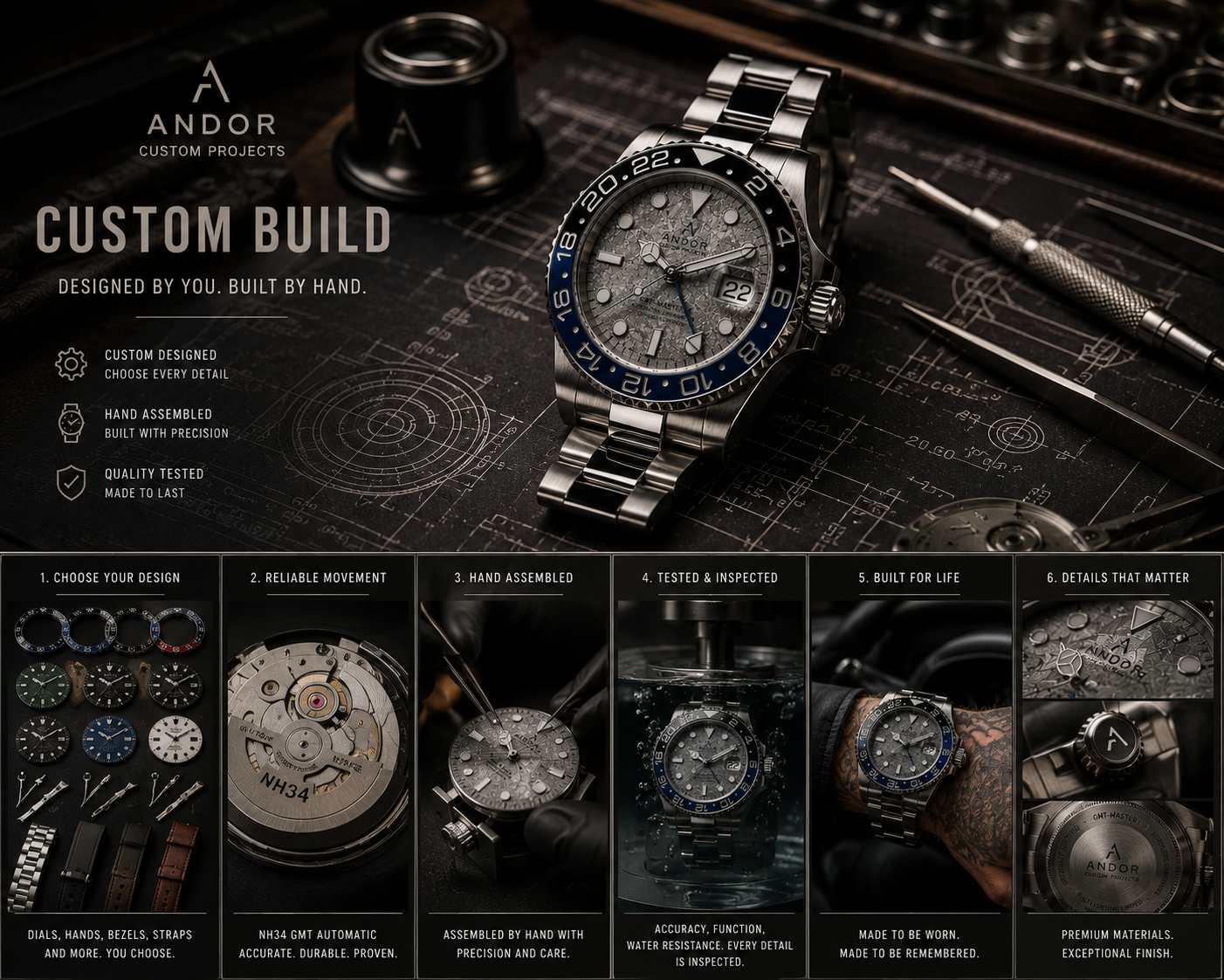 ANDOR CUSTOM BUILD AUTOMATIC WATCH